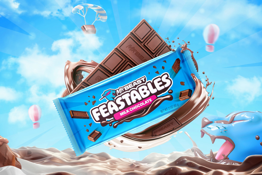 MrBeast's Feastables chocolate bar