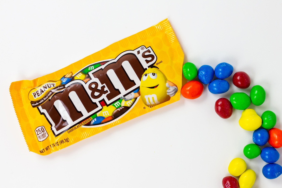 M&M’s colorful candy-coated chocolates